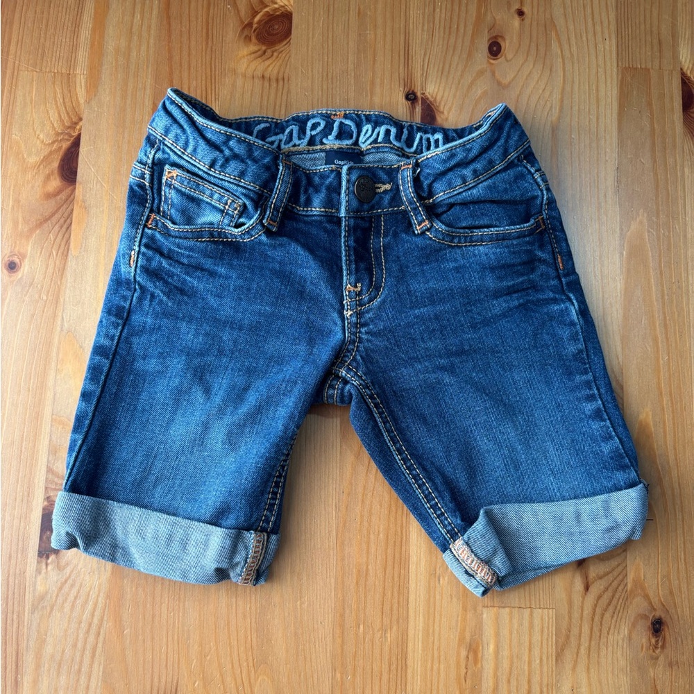 Gap Kids Unisex Bermuda Denim Shorts Size 6
